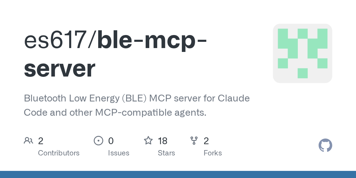 Ble MCP Server — Development skill for Claude Code