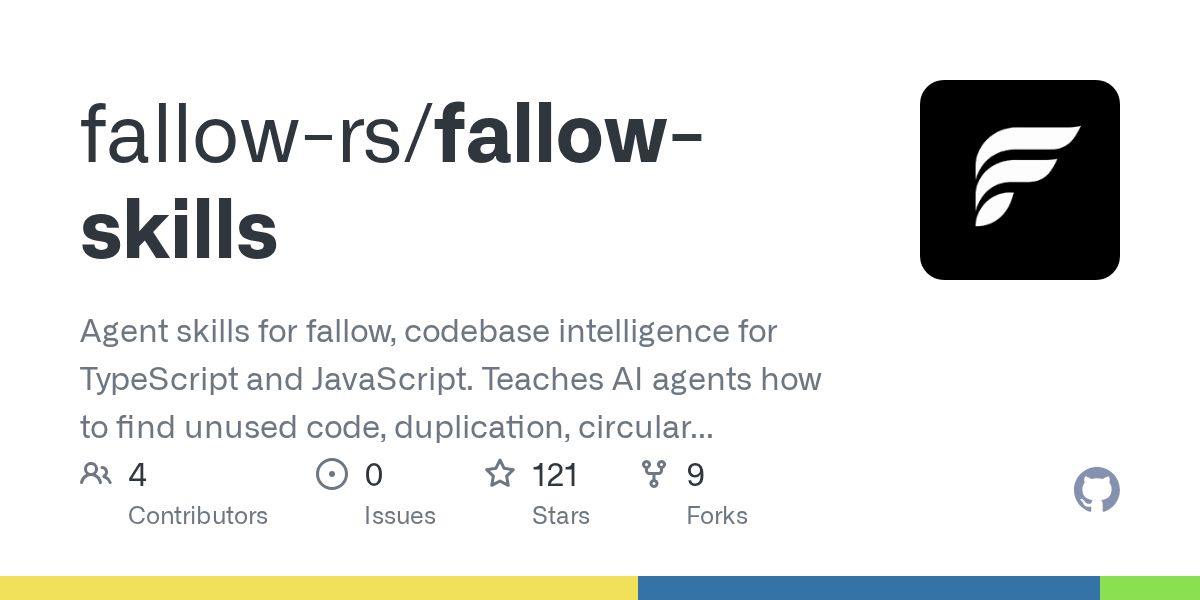 Fallow Skills — AI skill for Claude Code