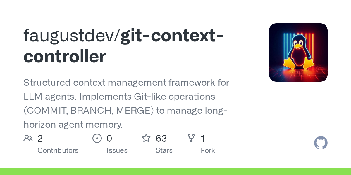 Git Context Controller — AI skill for Claude Code