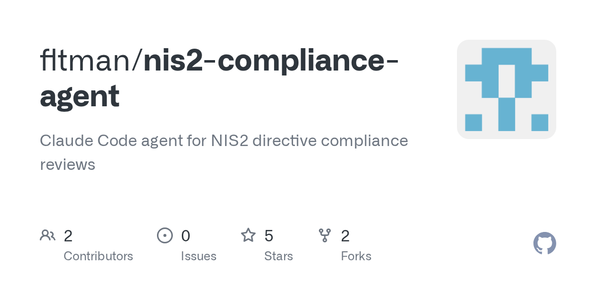 Nis2 Compliance — Security agent for Claude Code
