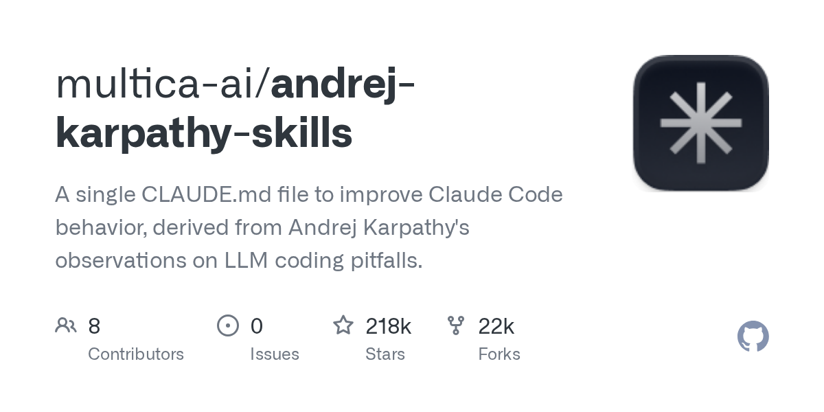 Andrej Karpathy Skills — Development skill for Claude Code