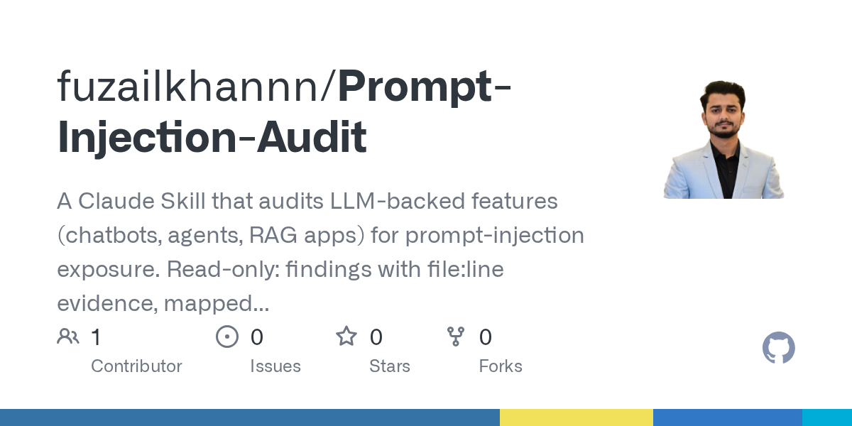 Prompt Injection Audit — Security skill for Claude Code