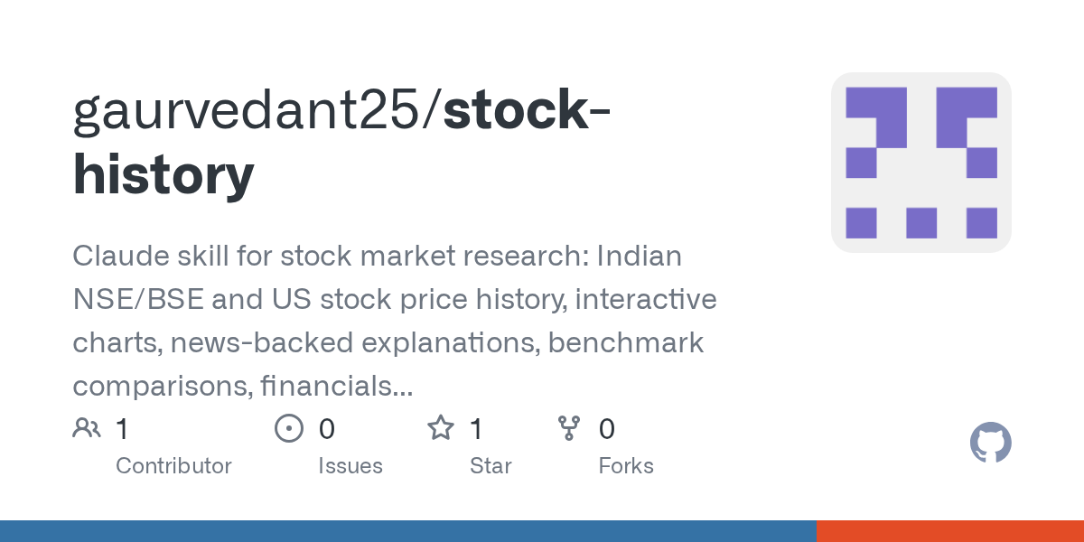 Stock History — Development skill for Claude Code