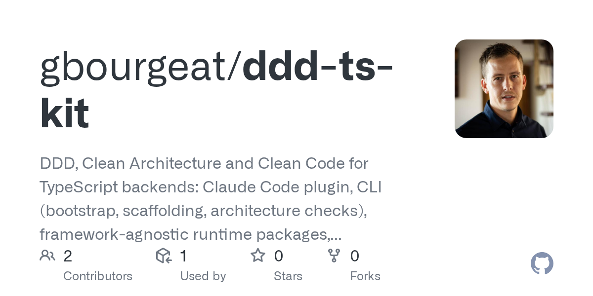 Ddd TS Kit — Git skill for Claude Code