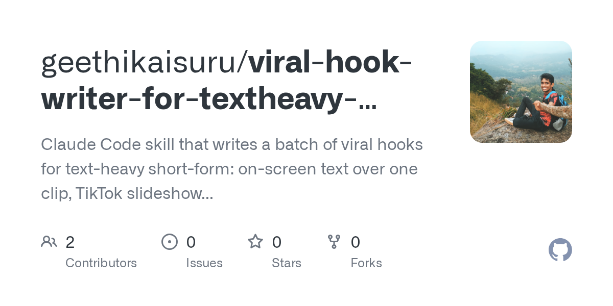 Viral Hook Writer For Textheavy Formats — Communication skill for Claude Code
