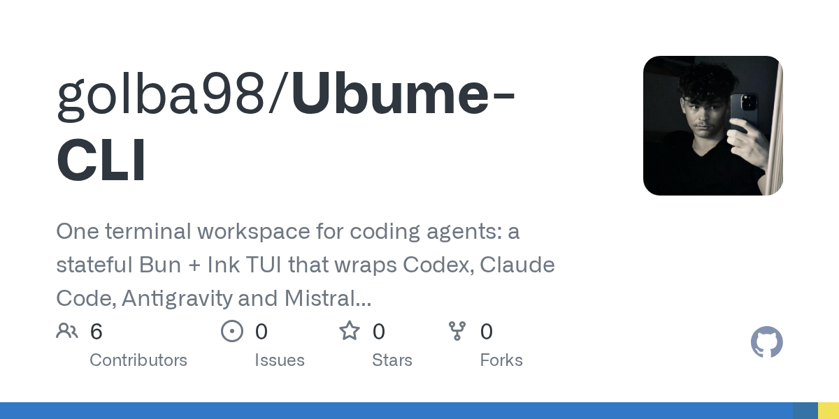 Ubume CLI — Development skill for Claude Code