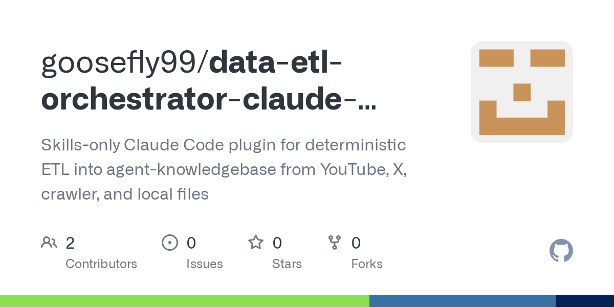 ETL Config — Data skill for Claude Code