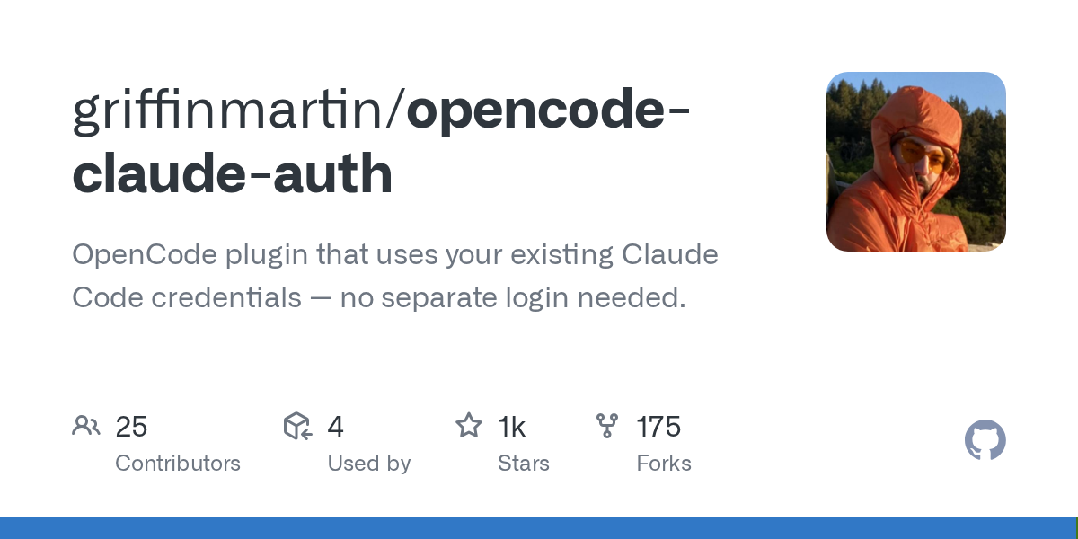 Opencode Claude Auth — Development skill for Claude Code