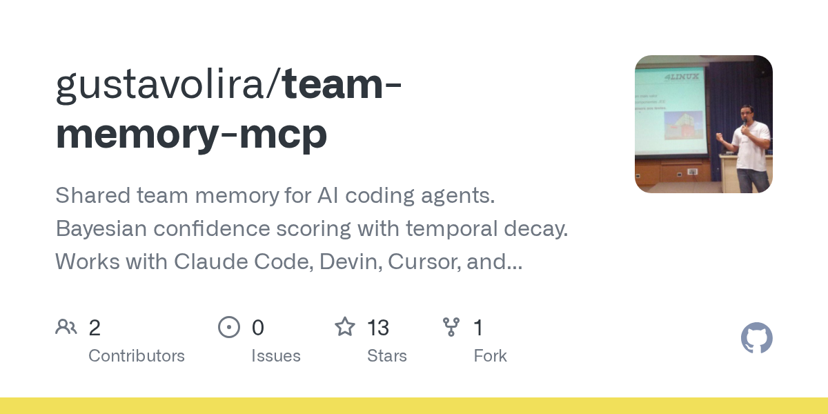 Team Memory MCP — AI skill for Claude Code