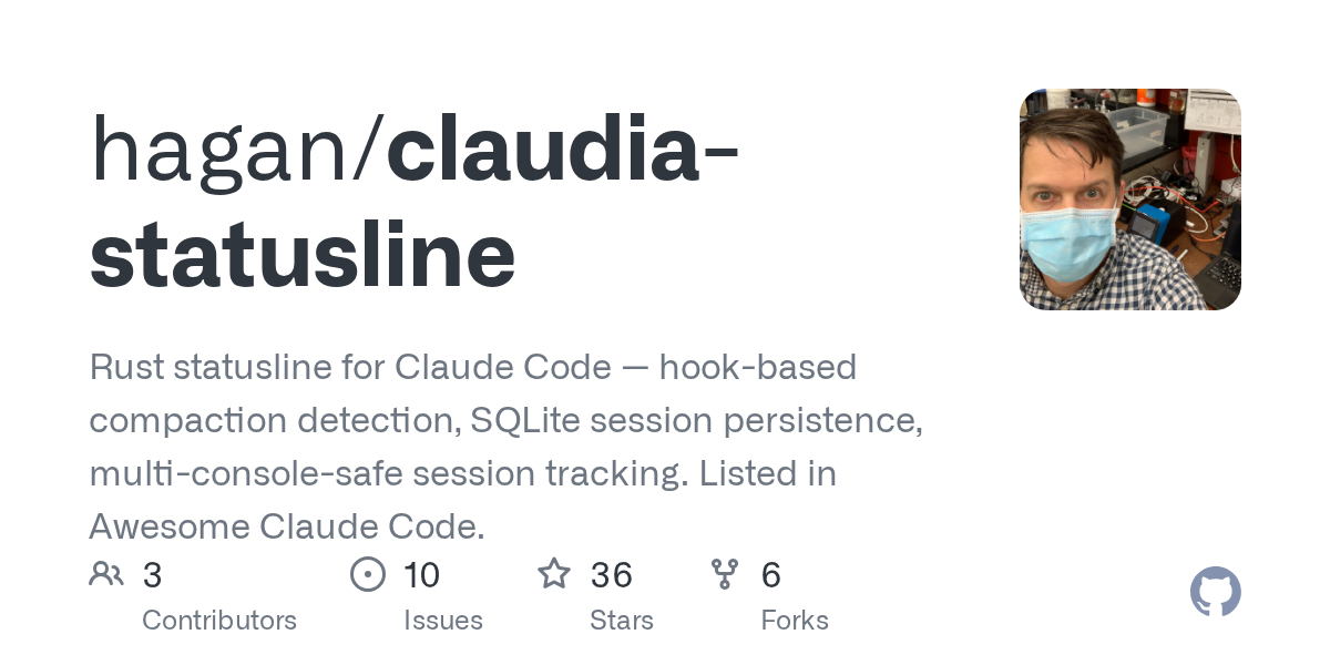 Claudia Statusline — Git skill for Claude Code