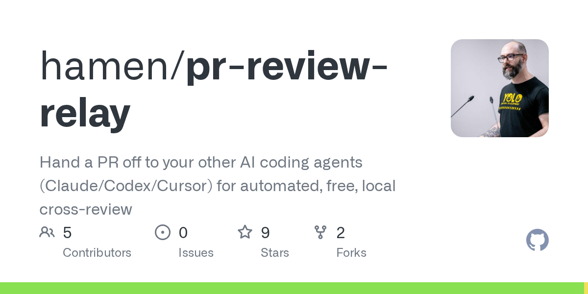 PR Review Relay — AI skill for Claude Code