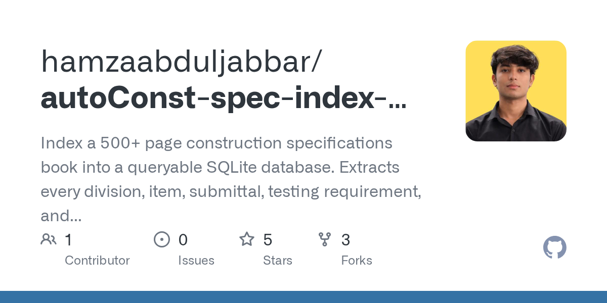 AutoConst Spec Index Claude — Testing skill for Claude Code