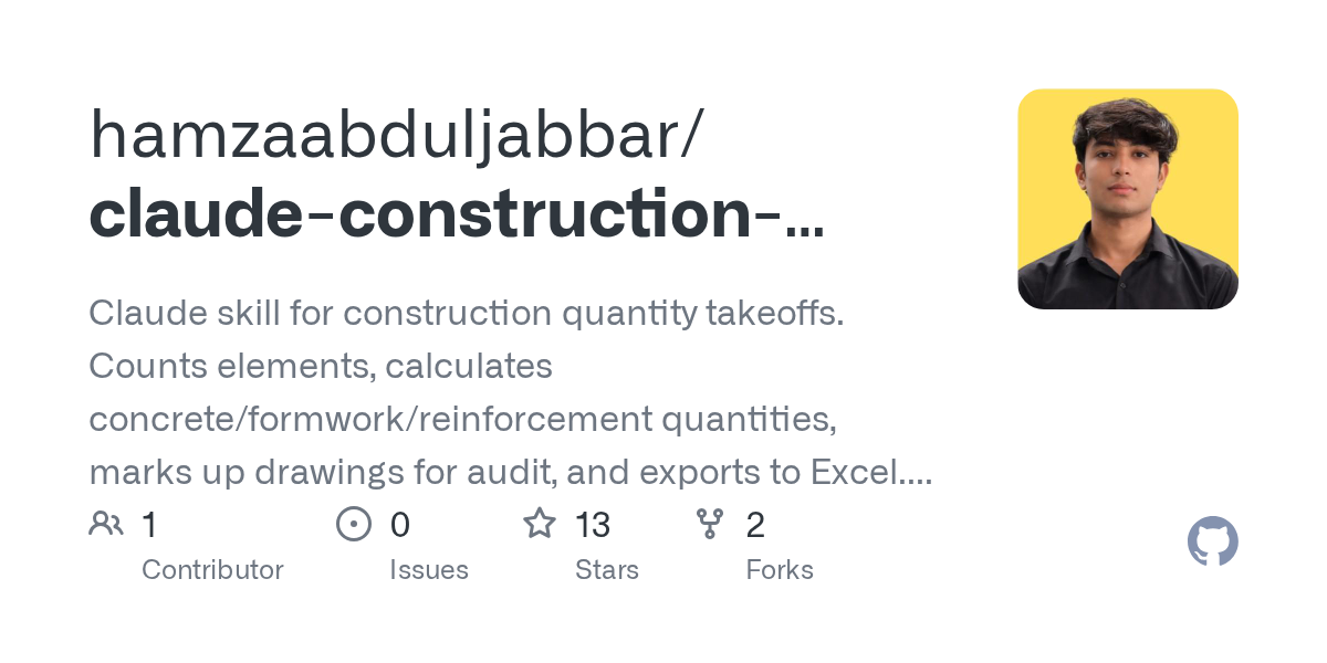 Claude Construction Takeoff Skill — Security skill for Claude Code