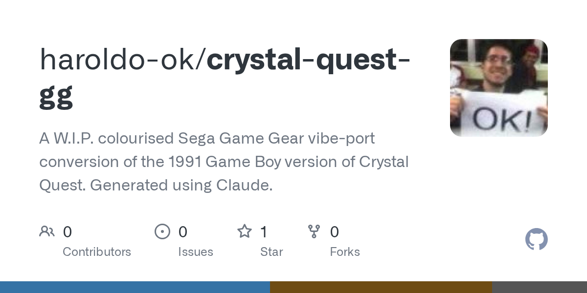 Crystal Quest Gg — Development skill for Claude Code