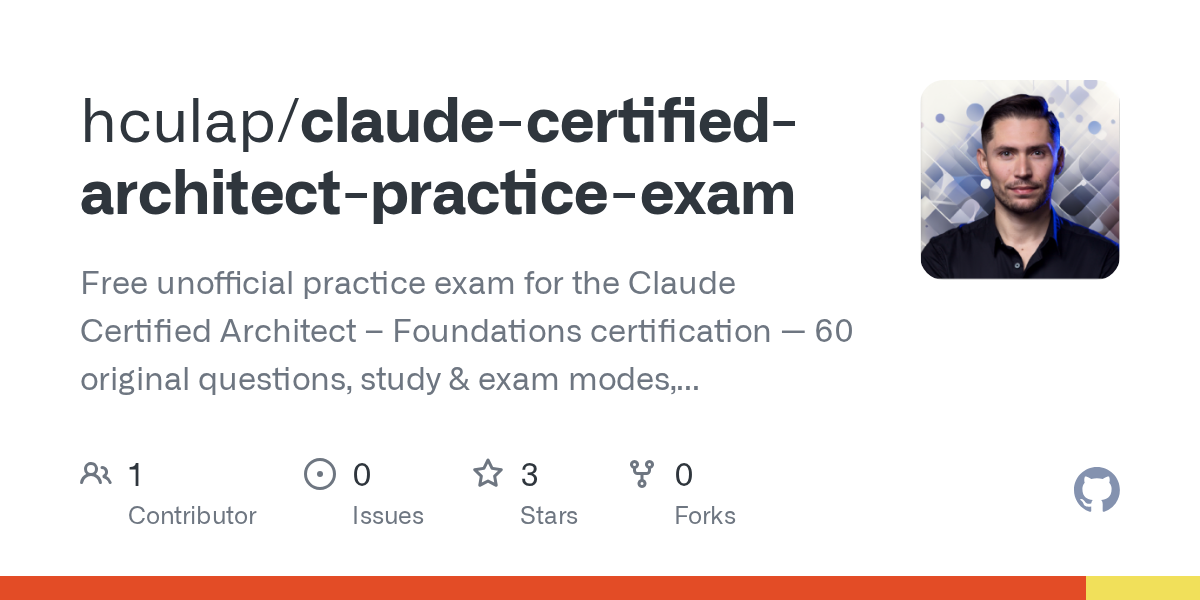 Claude Certified Architect Practice Exam — Development skill for Claude Code