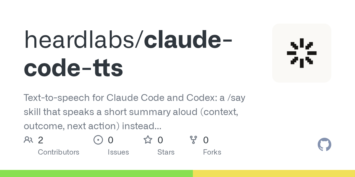 Claude Code Tts — Code Quality skill for Claude Code