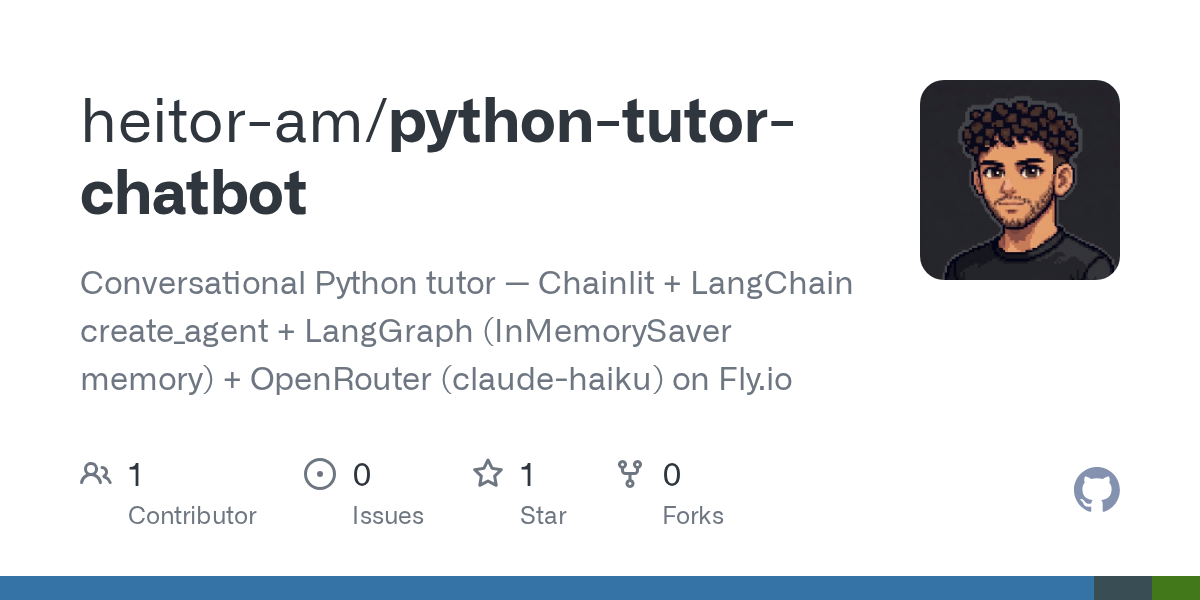 Python Tutor Chatbot — Development skill for Claude Code