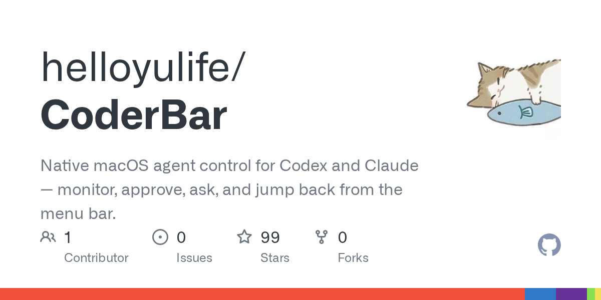 CoderBar — Development skill for Claude Code