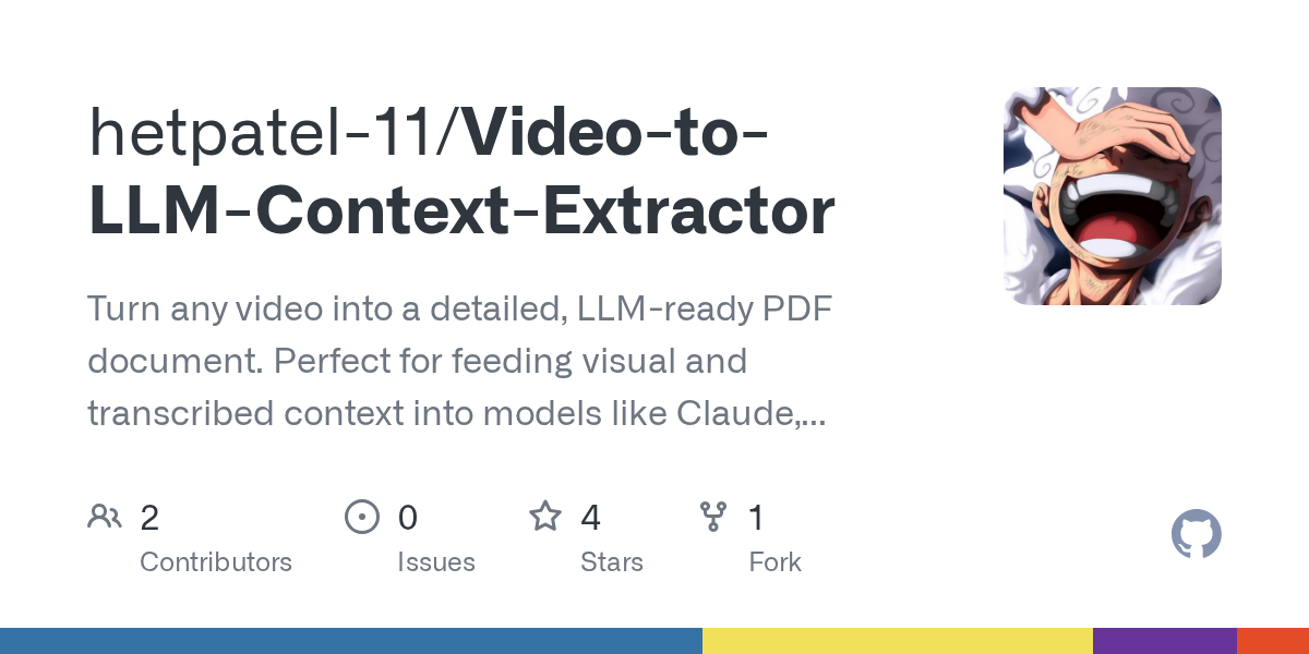 Video To LLM Context Extractor — AI skill for Claude Code