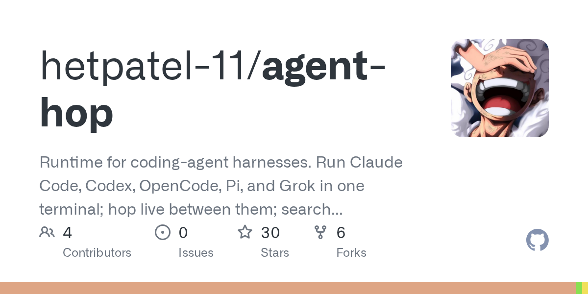 Agent Hop — Development skill for Claude Code