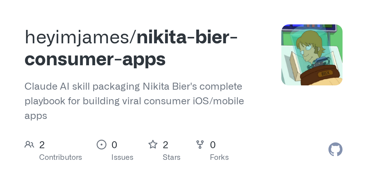 Nikita Bier Consumer Apps — AI skill for Claude Code