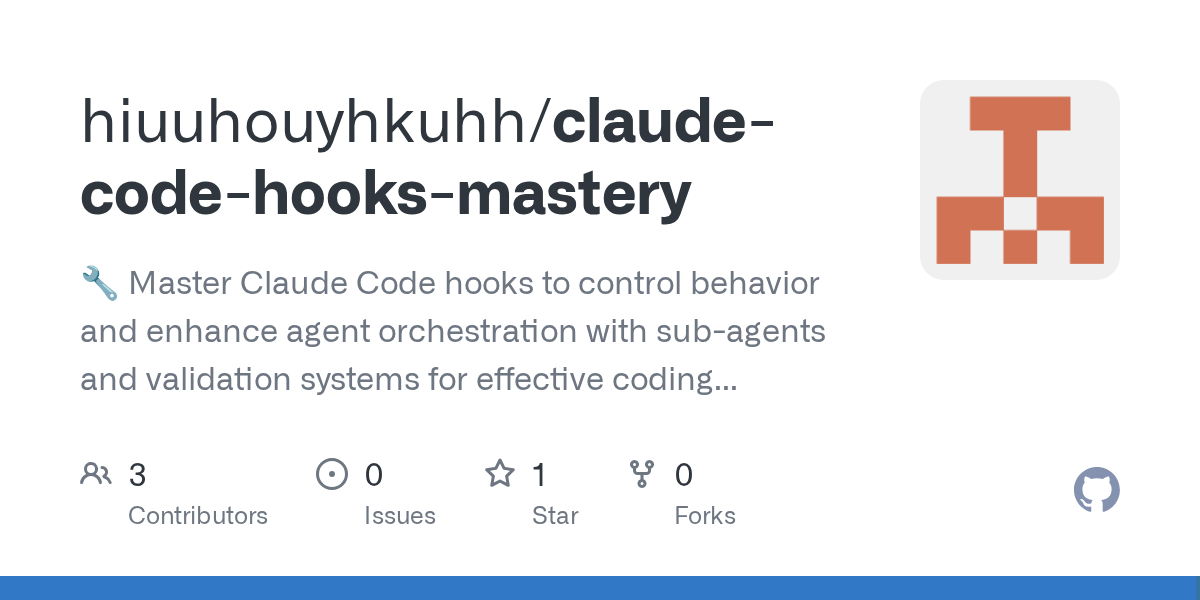Claude Code Hooks Mastery — Development skill for Claude Code
