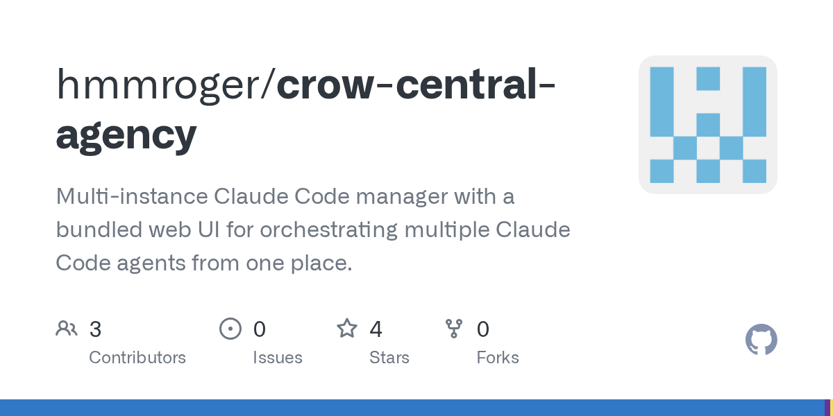 Crow Central Agency — Design skill for Claude Code