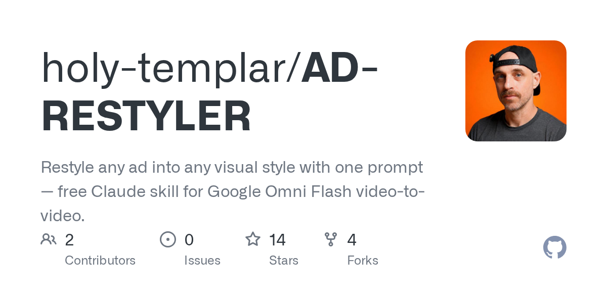 Ad Restyler — Design skill for Claude Code