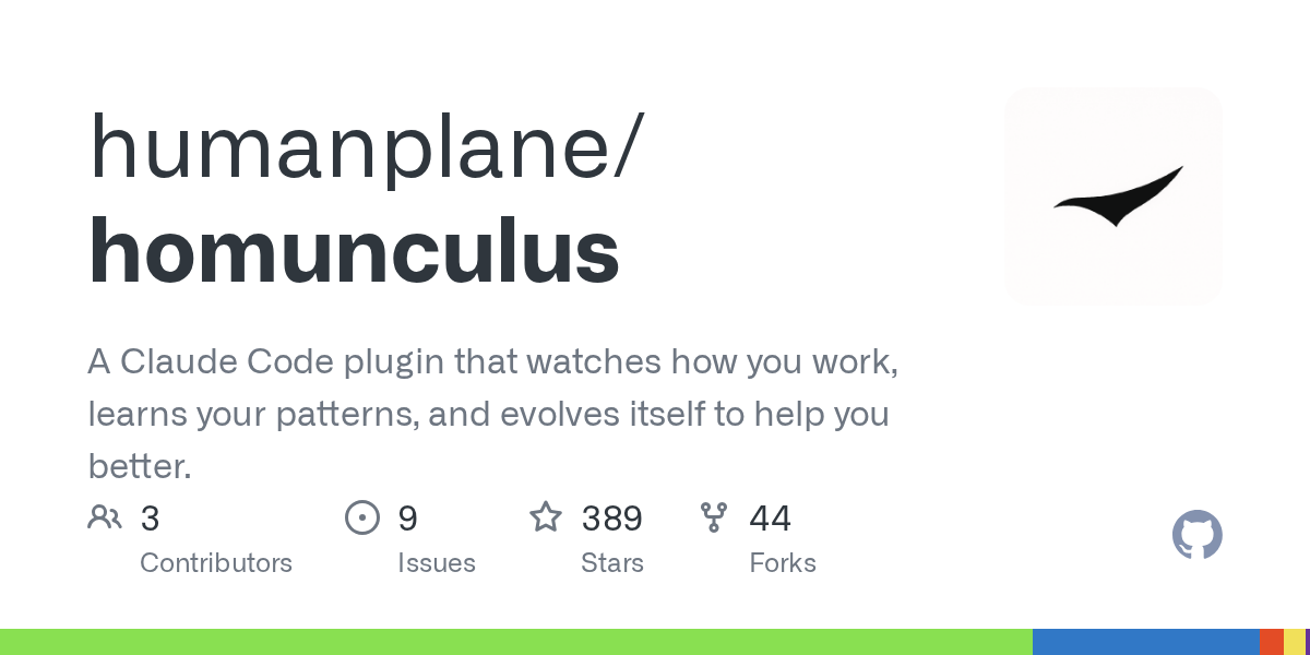 Homunculus — Development skill for Claude Code