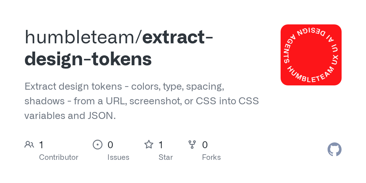 Extract Design Tokens — Design skill for Claude Code