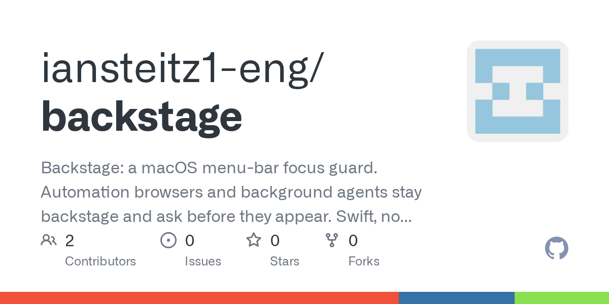 Backstage — Development skill for Claude Code