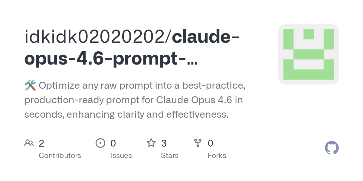 Claude Opus 4.6 Prompt Optimizer — Development skill for Claude Code