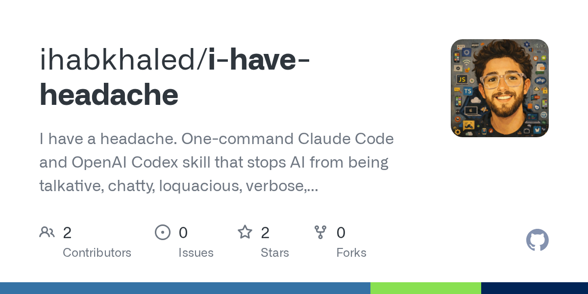 I Have Headache — Development skill for Claude Code