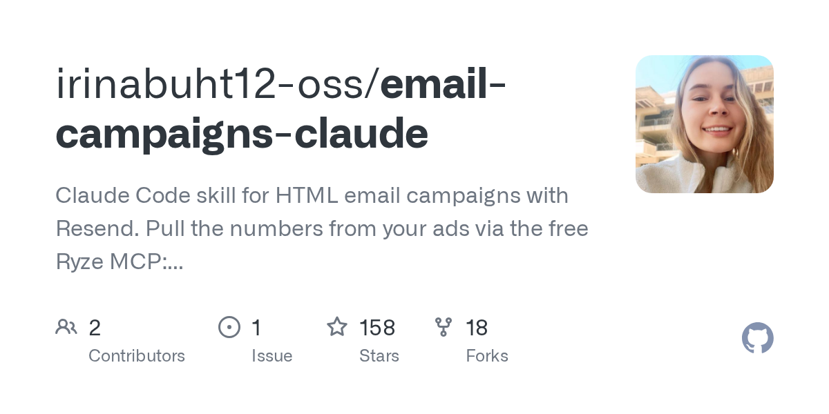 Email Campaigns Claude — Communication skill for Claude Code