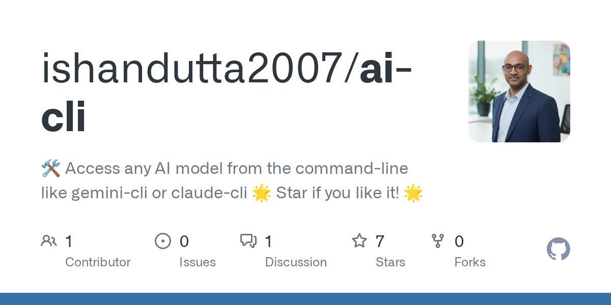 AI CLI — AI skill for Claude Code