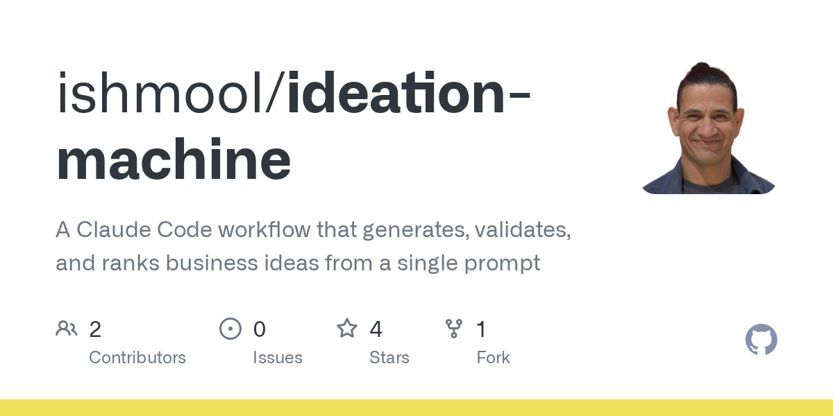 Ideation Machine — Productivity skill for Claude Code