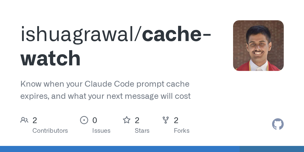 Cache Watch — Development skill for Claude Code