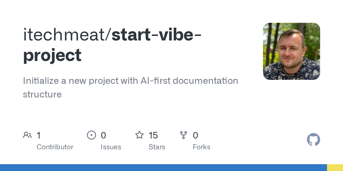 Start Vibe Project — AI skill for Claude Code