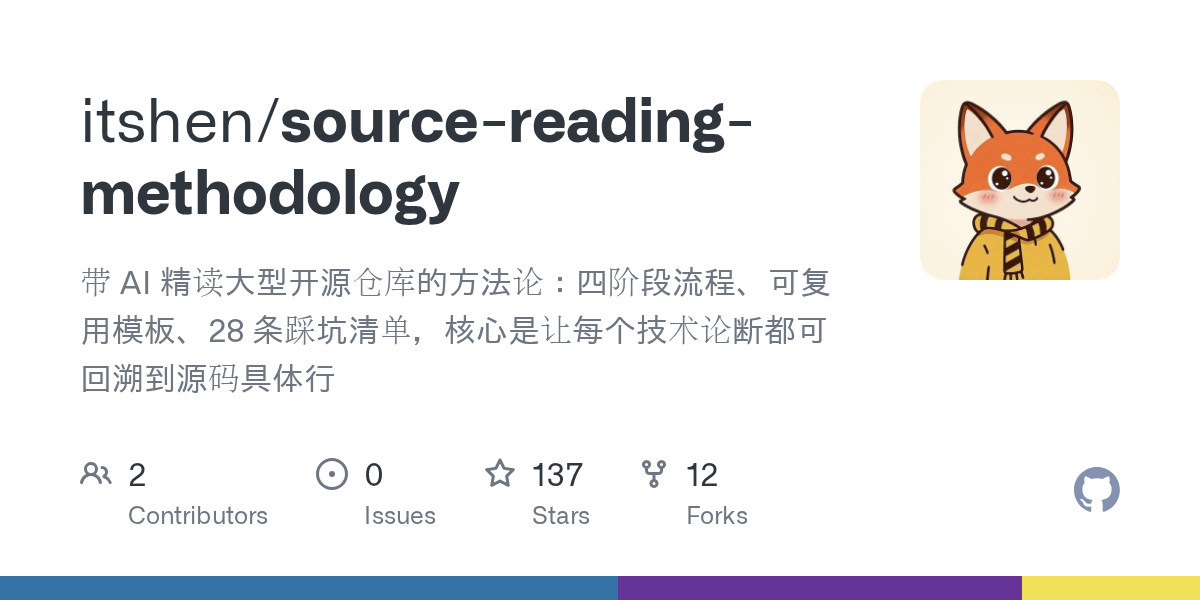 Source Reading Methodology — AI skill for Claude Code