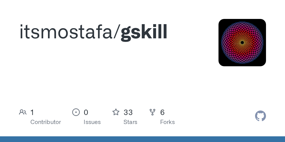 Gskill — Development skill for Claude Code