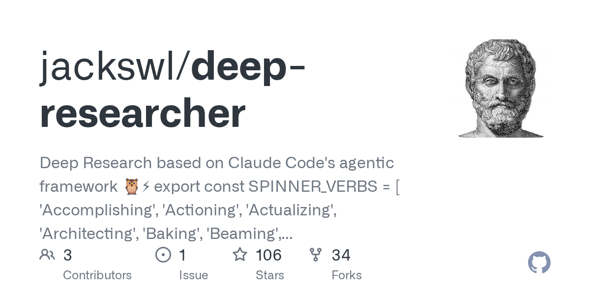 Deep Researcher — Development skill for Claude Code