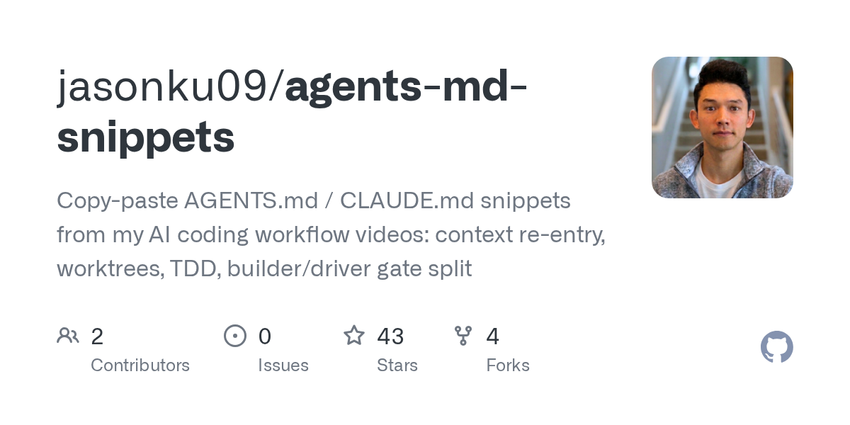 Agents Md Snippets — AI skill for Claude Code