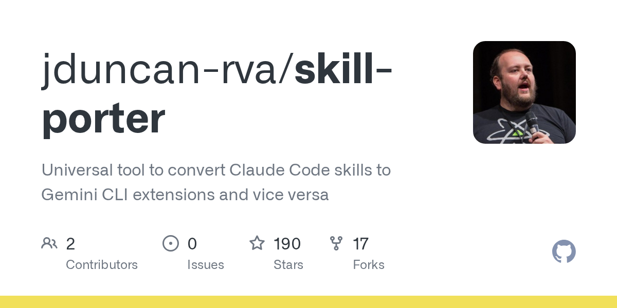 Skill Porter - Cross-Platform Skill Converter — AI skill for Claude Code