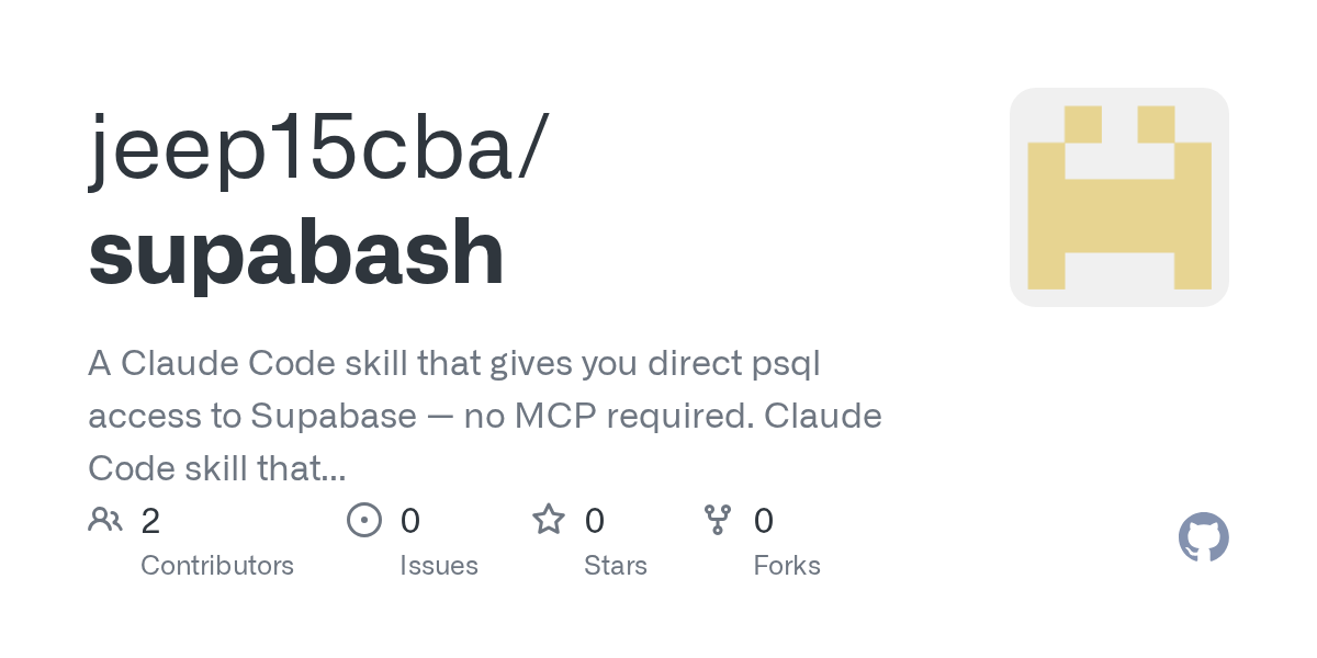 Supabash — Development skill for Claude Code