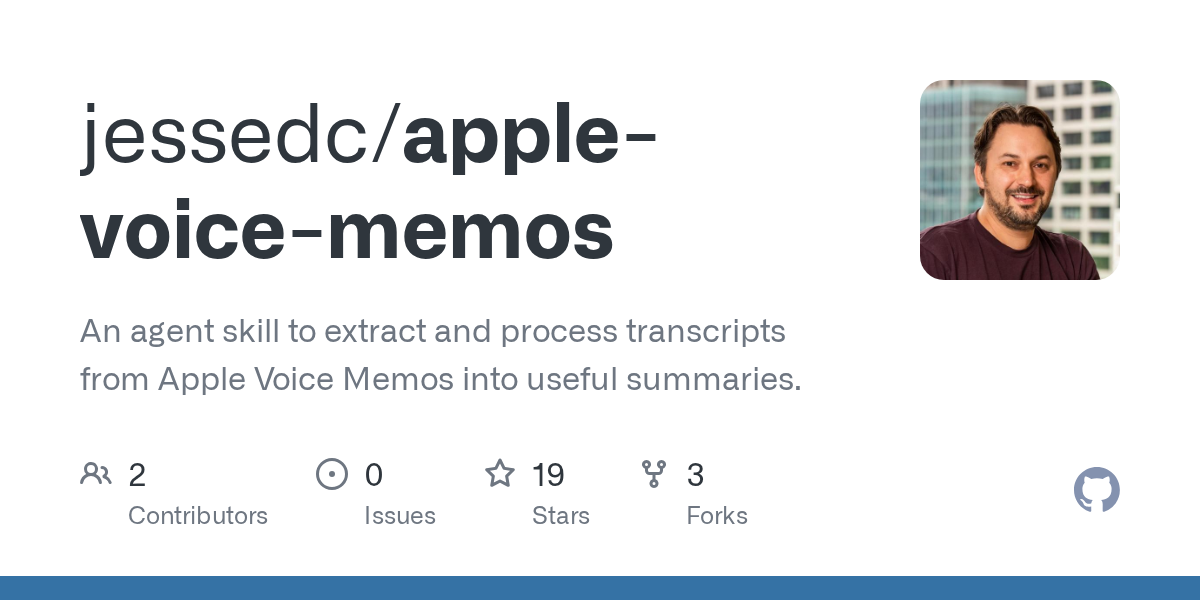 Apple Voice Memos — Development skill for Claude Code