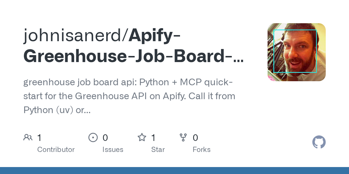 Apify Greenhouse Job Board API — Development skill for Claude Code