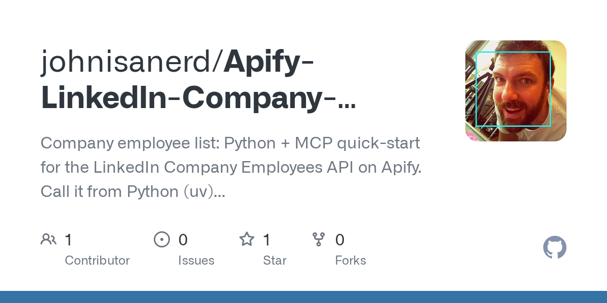 Apify LinkedIn Company Employees API — Development skill for Claude Code