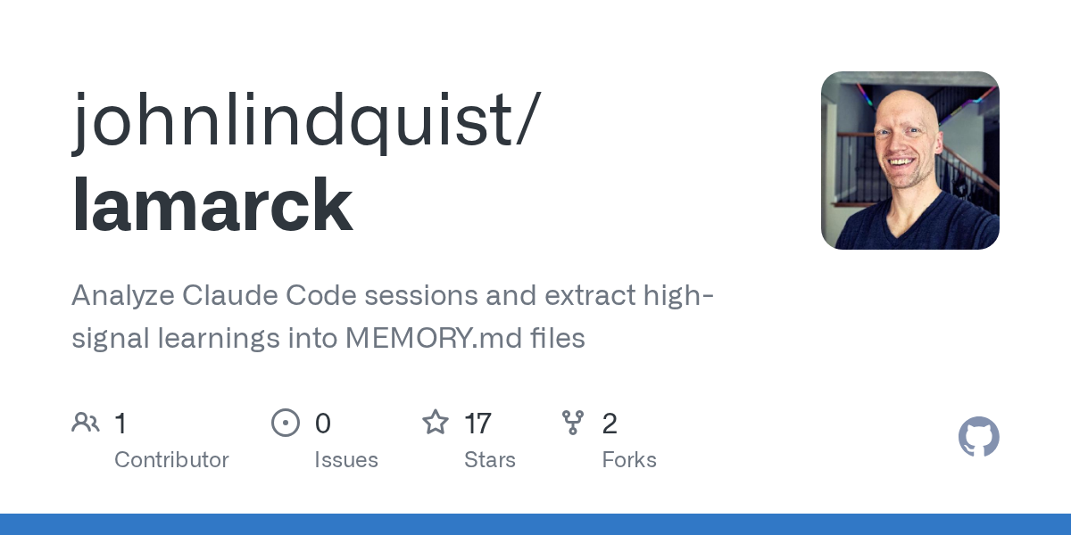 Lamarck — Development skill for Claude Code