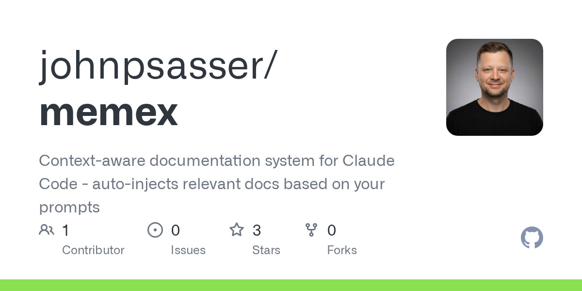 Memex Init — Documentation skill for Claude Code