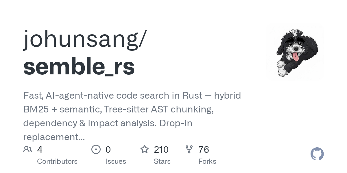 Semble Rs — AI skill for Claude Code
